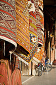 Carpets Hanging On Market, Marrakesh,Morocco