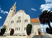 Holländische Kolonialkirche in der Stadt Fairfield, Südafrika.