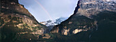 Regenbogen in den Berner Alpen oberhalb der Grindelwand, Berner Oberland,Schweiz