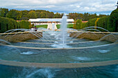 Grand Cascade In Alnwick Garden, Alnwick,Northumberland,England,Uk