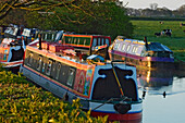 Boats On Shropshire Union Canal, England,Uk