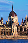 Parliament Buildings On River Danube