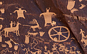 Indianische Petroglyphen