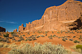 Park Ave Übersicht, Arches National Park; Moab, Utah, Vereinigte Staaten Von Amerika