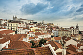 View Of The City From Alfama; Lisbon, Portugal