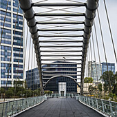 Hakirya-Brücke; Tel Aviv, Israel.