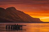 Sunrise Over The Waters Near Djupavik, Strandir Coast; West Fjords, Iceland