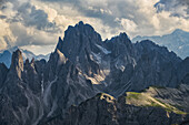 The Dolomite Mountains Of Natural Park Tre Cime; Italy