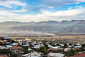 Magical Colourful Sunset Over Telavi And Caucasus Mountains; Georgia