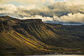 The Village Of Djupavik Lies At The Base Of The Sea Cliffs Along The Strandir Coast; Djupavik, West Fjords, Iceland