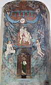 Original 16th century frescoes, Convent de San Bernadino de Siena, built 1552-1560; Valladolid, Yucatan, Mexico