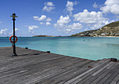 Harbour and boardwalk on Great Bay; Philipsburg, St Maarten