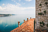 View of the Gulf of Trieste from Duino Castle; Italy