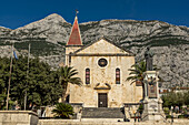 Markuskirche im Stadtzentrum von Makarska, Makarska Riviera; Makarska, Dalmatien, Kroatien.