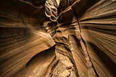 Slot Canyon bekannt als Mountain Sheep Canyon; Page, Arizona, Vereinigte Staaten von Amerika