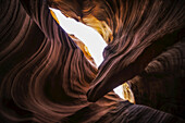 Schlitzschlucht, bekannt als Rattlesnake Canyon; Page, Arizona, Vereinigte Staaten von Amerika