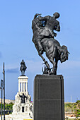 The monument to General Antonio Maceo and the Calixto Garcia Monument on the Malecon; Havana, Cuba