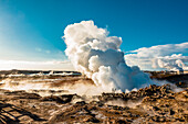 Heiße Quellen von Gunnuhver, Reykjanes-Halbinsel; Island