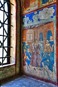 Fresko, Kirche des Heiligen Johannes des Täufers; Jaroslawl, Gebiet Jaroslawl, Russland.