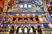 Frescoes, Holy Trinity Cathedral, founded in 1902; Sibiu, Transylvania Region, Romania
