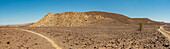 Tierspuren auf der Straße zum Brandberg, Damaraland; Kunene-Region, Namibia.