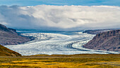 Hoffellsjokull-Gletscher, Vatnajokull-Nationalpark; Hornafjordur, Ostregion, Island.
