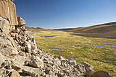 Colourful high altitude landscape of South America’s Andes mountains; San Pedro de Atacama, Atacama, Chile