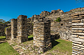 Tonina, präkolumbianische Ausgrabungsstätte und Ruinenstadt der Maya-Zivilisation; Chiapas, Mexiko.