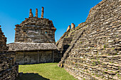 Tonina, präkolumbianische Ausgrabungsstätte und Ruinenstadt der Maya-Zivilisation; Chiapas, Mexiko