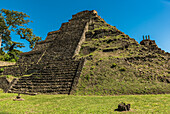 Tonina, präkolumbianische Ausgrabungsstätte und Ruinenstadt der Maya-Zivilisation; Chiapas, Mexiko
