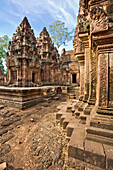 Khmer-Tempel aus dem 10. Jahrhundert, Banteay Srei, Angkor, Kambodscha