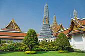 Royal Chapel, Prang, Phra Prang Paed Ong and Royal Pantheon, Wat Phra Kaew, Grand Palace, Bangkok, Thailand