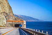 A new tunnel along the Big Sur highway near the Pitkins Curve Bridge; Big Sur, California, United States of America