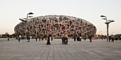 Das Vogelnest-Stadion, gebaut für die Olympischen Sommerspiele 2008; Peking, China