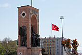 Unabhängigkeitsdenkmal zum Gedenken an Kemal Atatürk auf dem Taksim-Platz; Istanbulturkey
