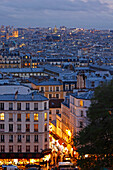 Skyline von Paris vom Montmartre; Paris Frankreich