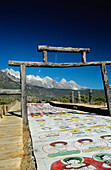 Naxi Ceremonial Walkway and totems near Lijiang; China