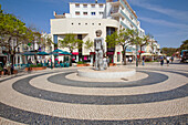A Statue In The Middle Of A Public Pedestrian Path; Lagos Algarve Portugal