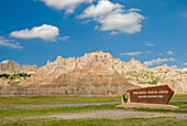 The Entrance Of Badlands National Park At The Ben Reifel Visitor Center; South Dakota United States Of America