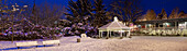 Christmas Lights On A Gazebo; Knowlton Quebec Canada