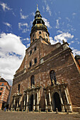 St. Peter's Church In The Old Town Of Riga; Latvia