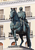 Equestrian Statue Of King Carlos Iii; Madrid Spain