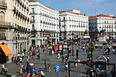 Puerta Del Sol Plaza; Madrid Spain