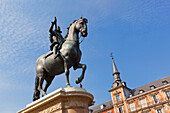 Equestrian Statue Of King Felipe Iii; Madrid Spain