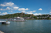 Blick auf die Burg Ehrenbreitstein; Koblenz Rheinland-Pfalz Deutschland