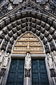 Main Entrance (South Portal) Of Cologne Cathedral; Cologne North Rhine-Westphalia Germany