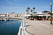 Promenade am Hafen; Faro Algarve Portugal