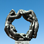 Die Lebensrad-Skulptur im Frogner-Park Vigeland-Skulpturenpark; Oslo Norwegen
