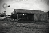 Rustic Barn in Rural Landscape