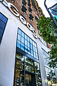 Google Building and Sign, low angle view, New York City, New York, USA